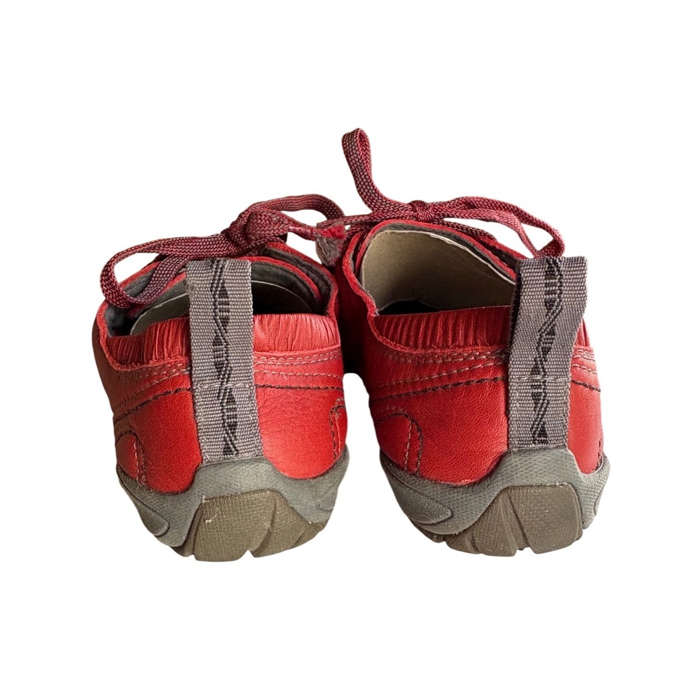 Merrell Mighty Glove Scarlet Red Leather Barefoot Sneakers J68394 Womens 9 - Picture 4 of 8